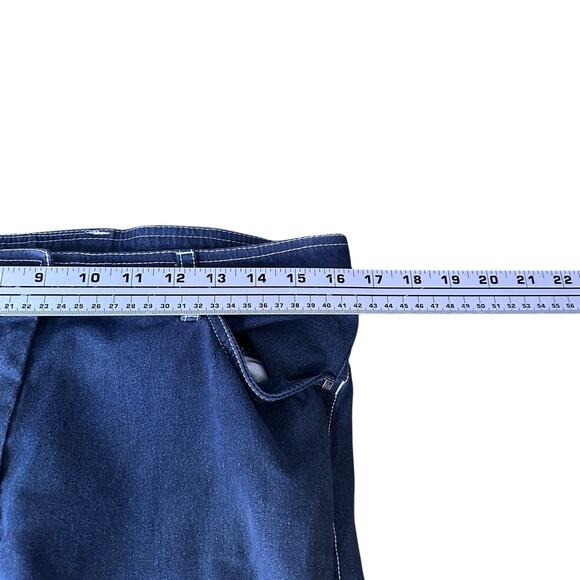 Romfh Equestrian Riding Breeches Pant Women's 32R Navy Blue Stretch Full Seat - Picture 8 of 10